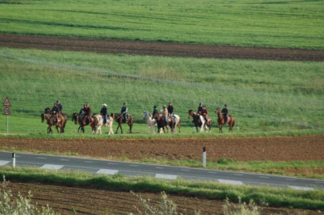 In campagna a cavallo